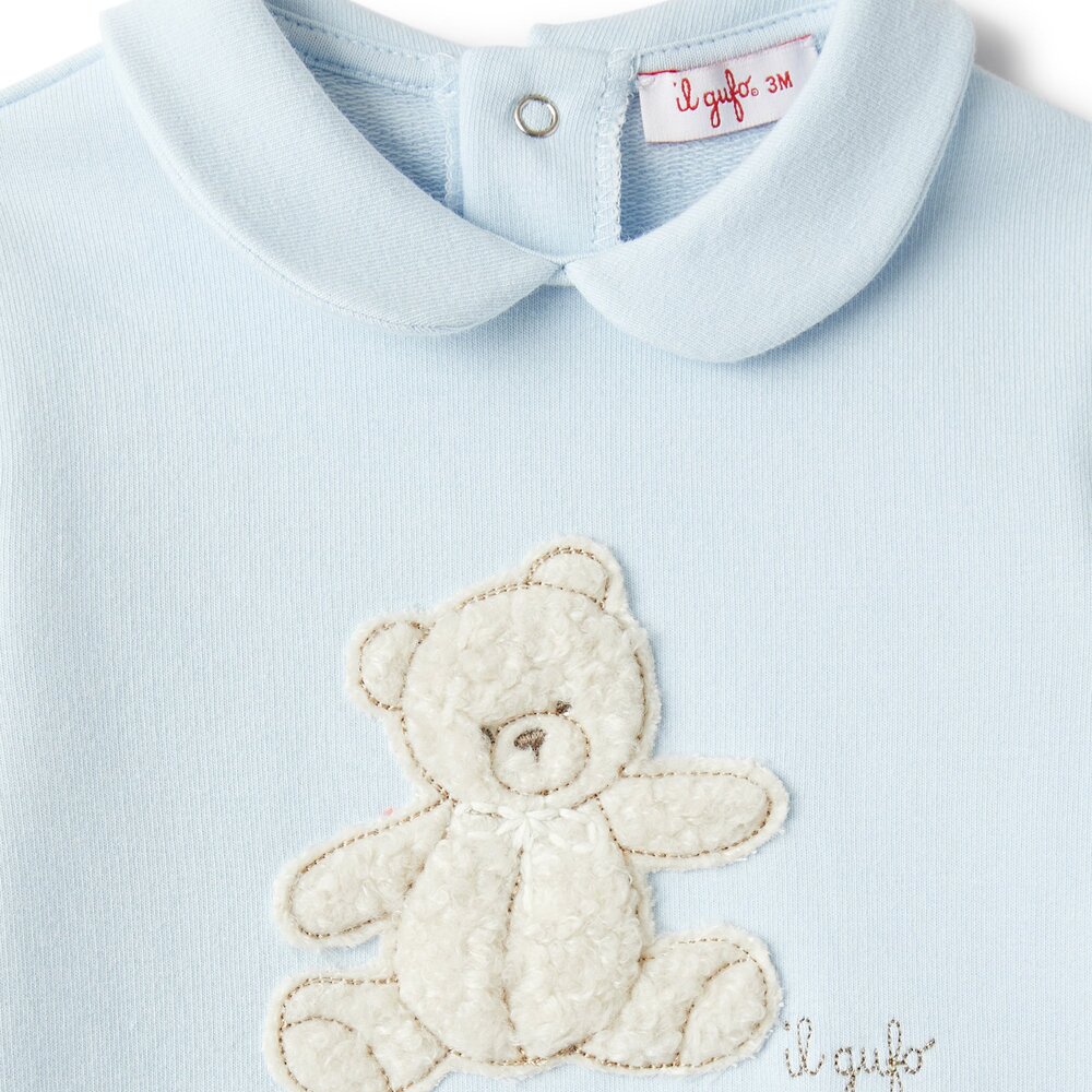 Babypakje met teddy Blauw