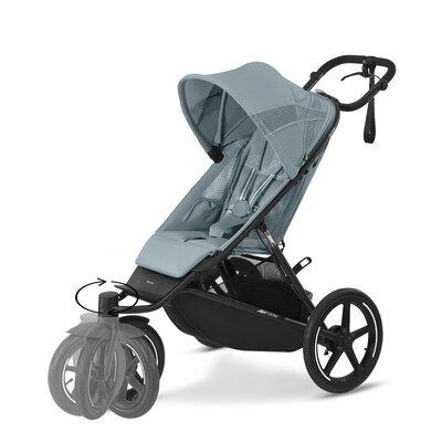 Kinderwagen Avi Spin BLK Stormy Blue | light blue 