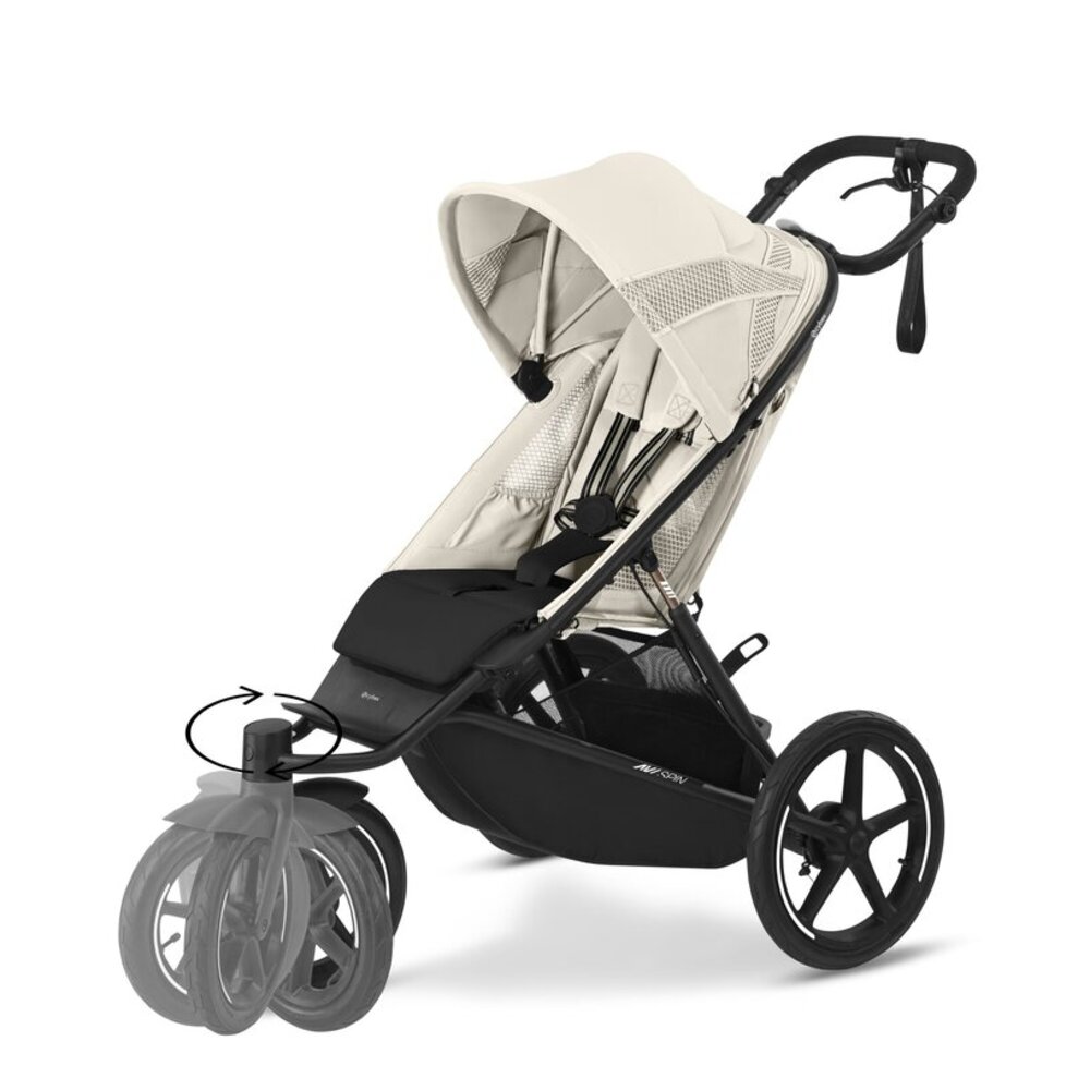Kinderwagen Avi Spin BLK Seashell Beige | light beige Kinderwagen Avi Spin BLK Seashell Beige | light beige