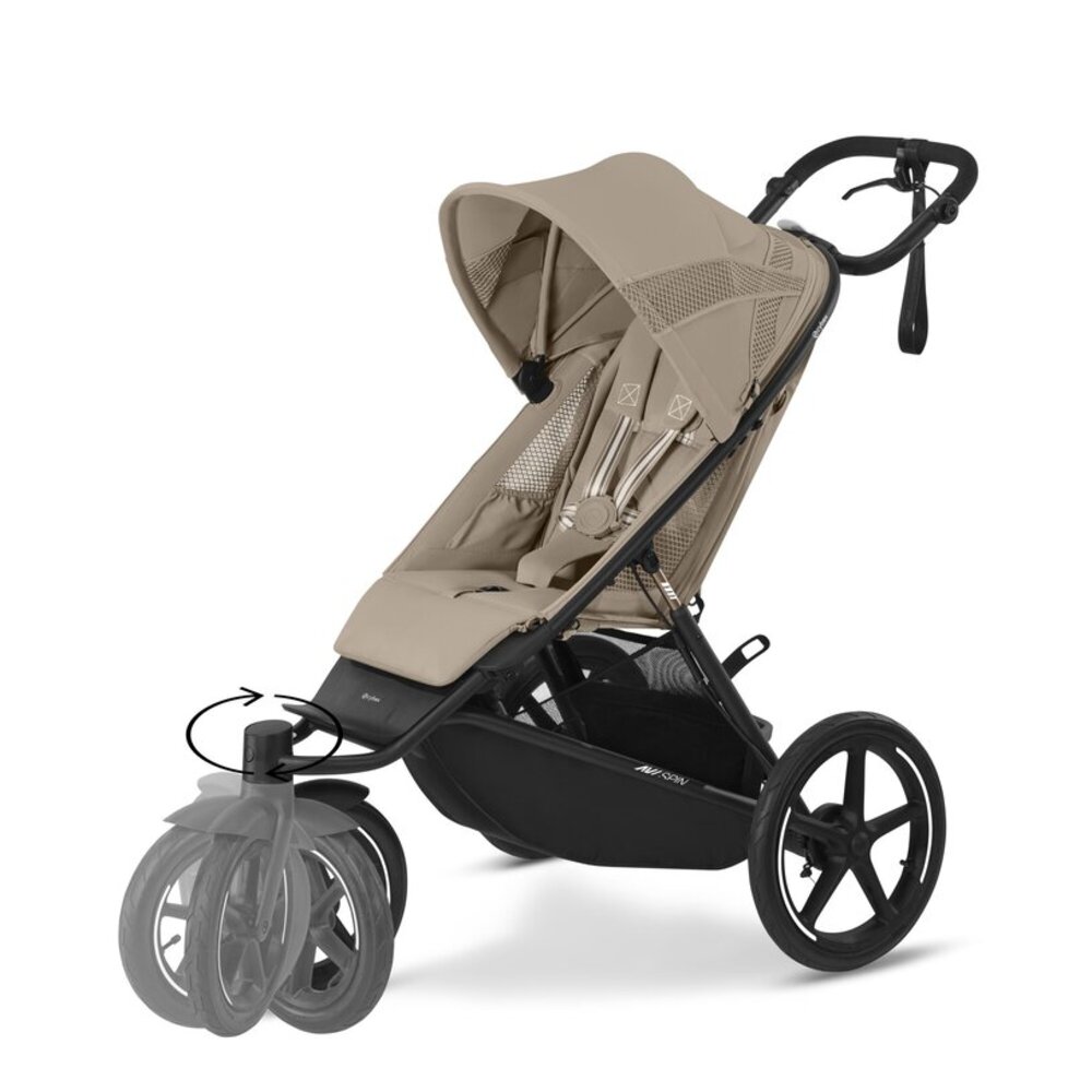 Kinderwagen Avi Spin BLK Almond Beige Kinderwagen Avi Spin BLK Almond Beige