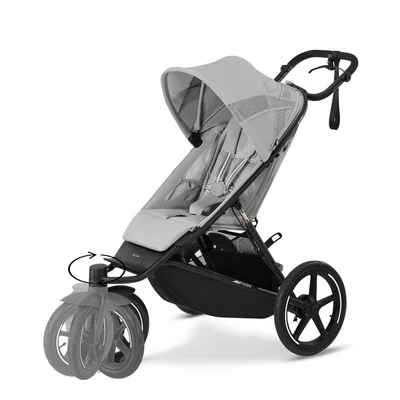 Kinderwagen Avi Spin BLK Fog Grey | light grey Kinderwagen Avi Spin BLK Fog Grey | light grey