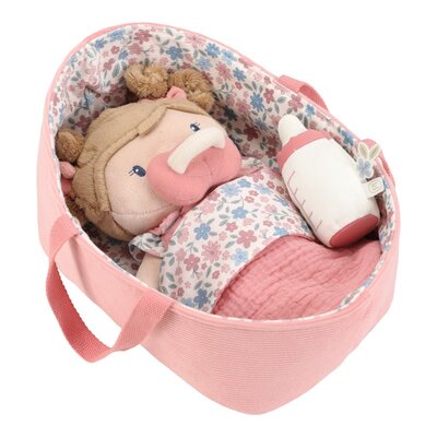 Babypop in mandje Rosa GRS