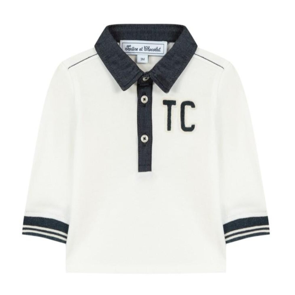 Polo, Shirt (gebreid) parelmoer