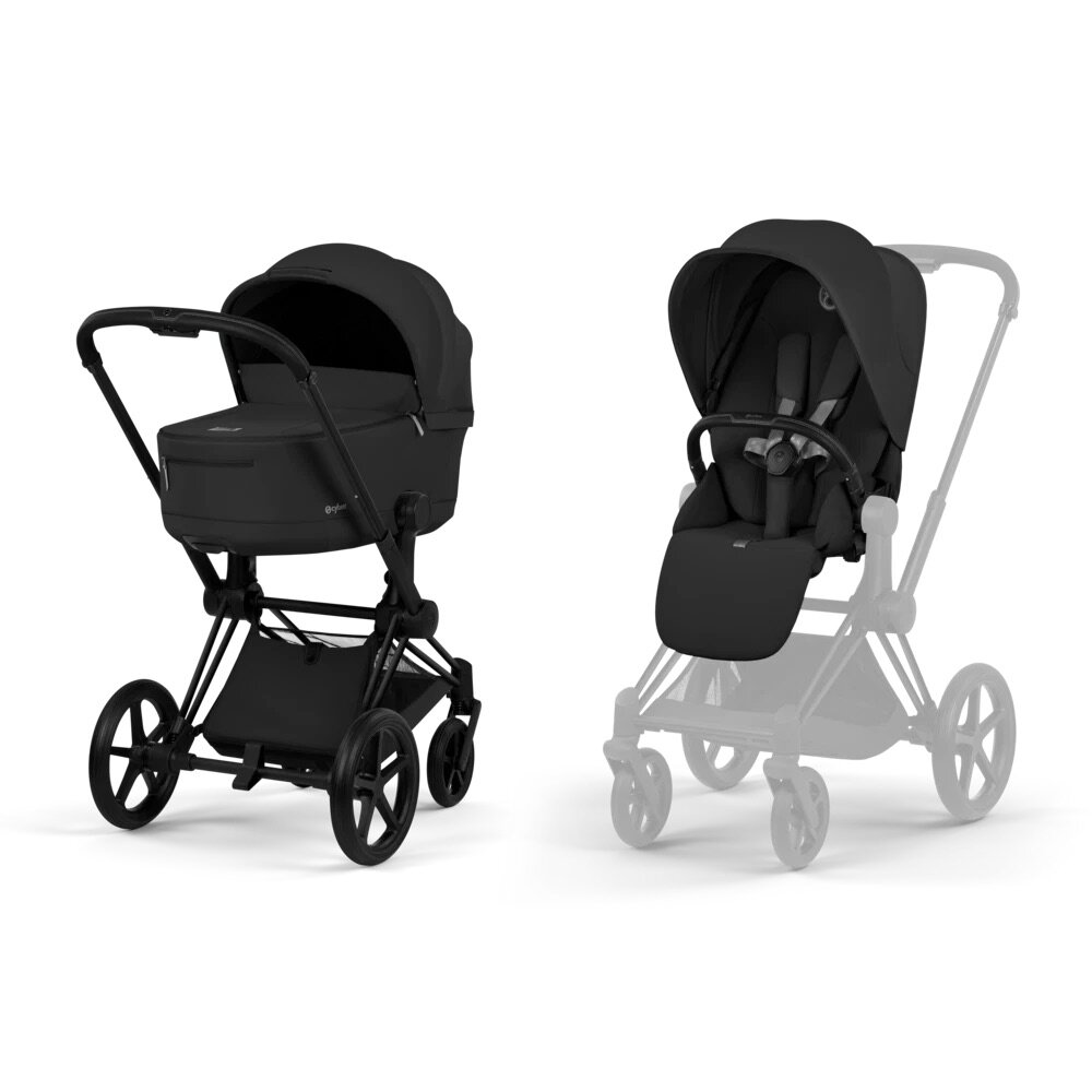 Priam Comfort set Sepia Black met Matt Black Frame Priam Comfort set Sepia Black met Matt Black Frame