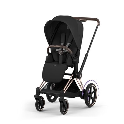 e-Priam Comfort set Sepia Black met Rose Gold Frame