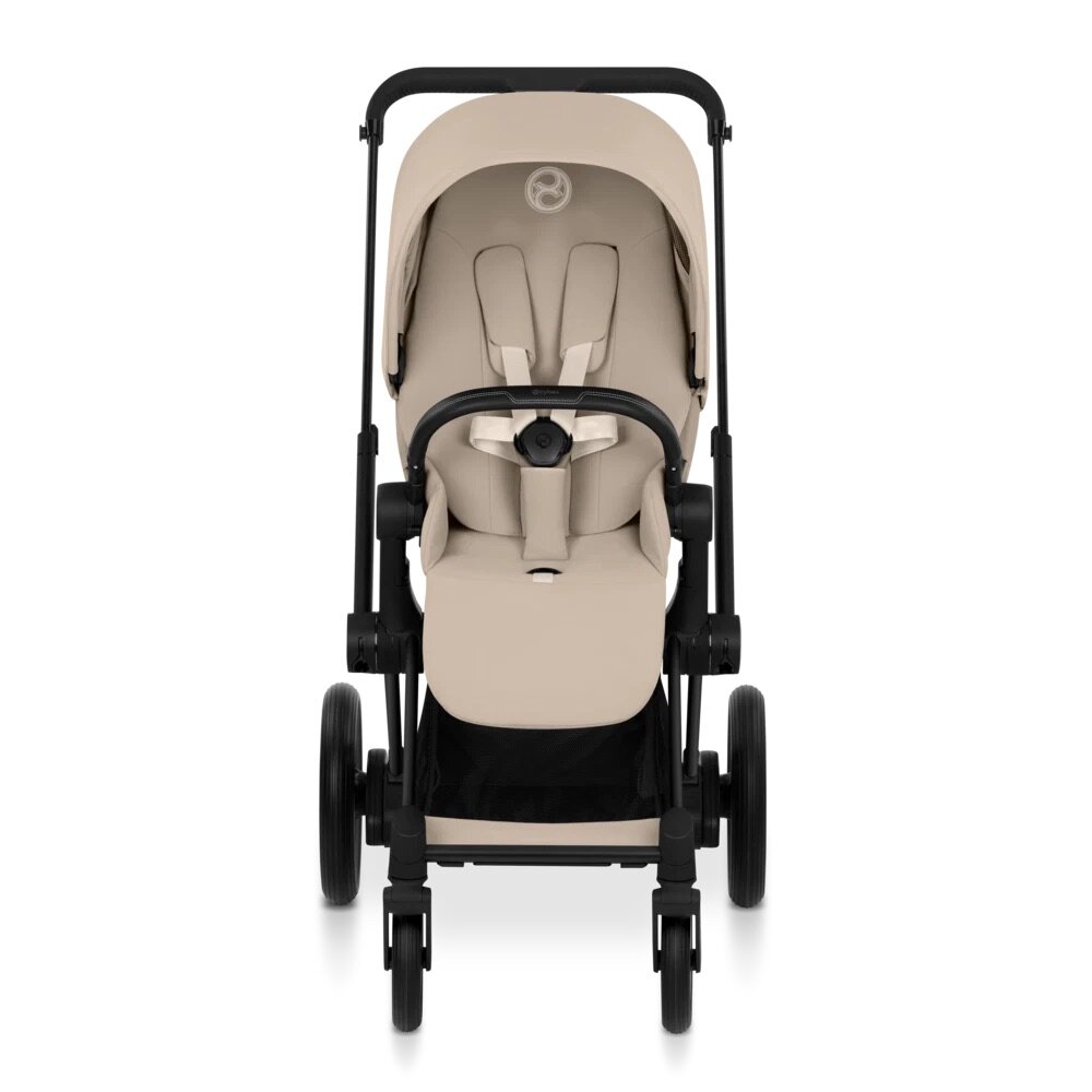 e-Priam Comfort set Cozy Beige met Matt Black Frame e-Priam Comfort set Cozy Beige met Matt Black Frame