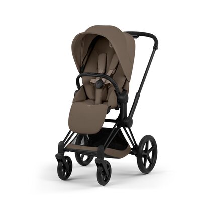 PRIAM Comfort set Coconut Brown met Matt Black Frame PRIAM Comfort set Coconut Brown met Matt Black Frame