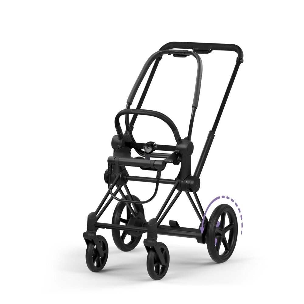 e-Priam Style Onderstel + frame zitting Matt Black