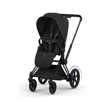 e-Priam Style Onderstel + frame zitting Matt Black