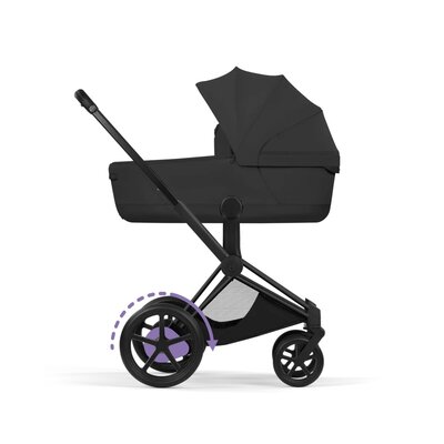 e-Priam Style Onderstel + frame zitting Matt Black