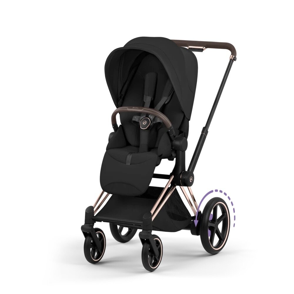 e-Priam Style onderstel + frame zitting Rose Gold e-Priam Style onderstel + frame zitting Rose Gold