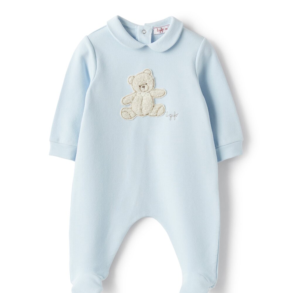Babypakje met teddy Blauw