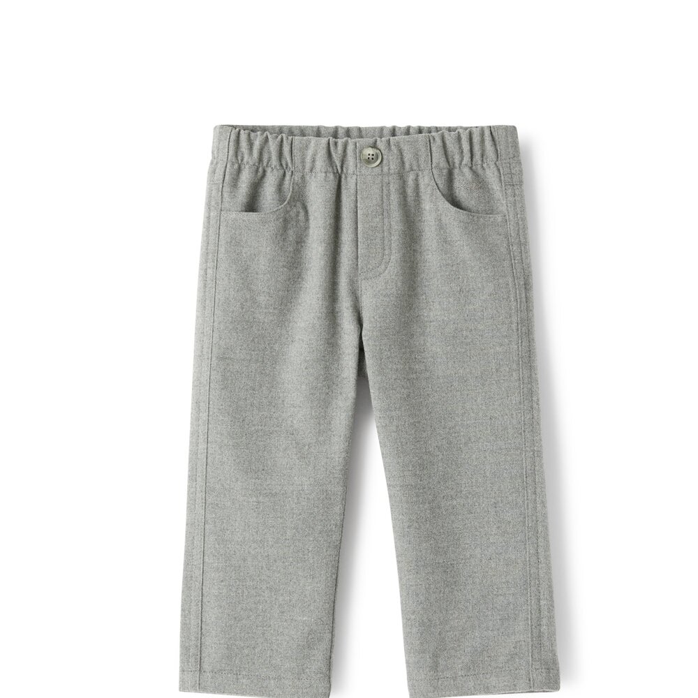 Broek Grijs met zakjes CLoud Grey