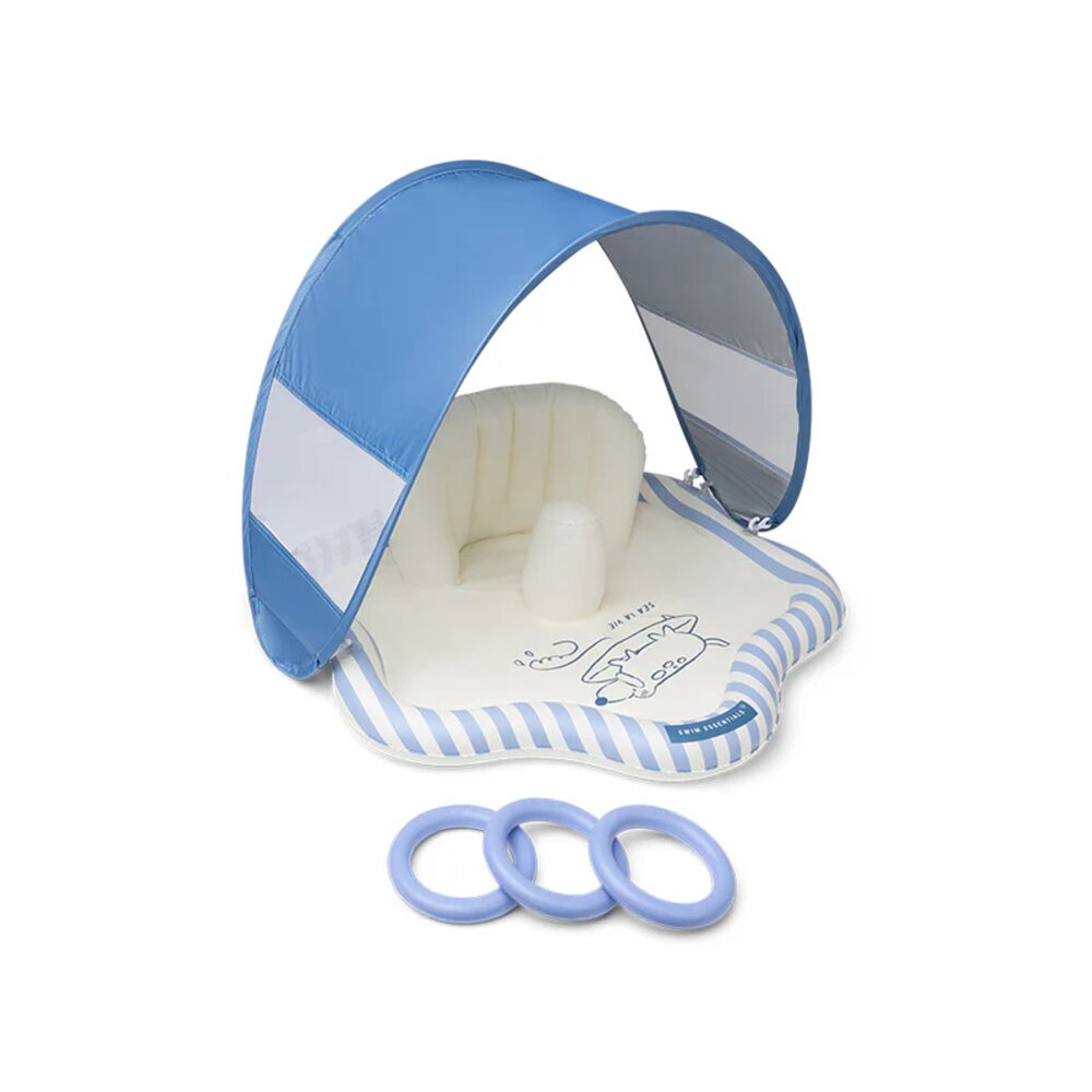 Baby Splash Mat - Blue - Surfer - Ø 76 cm Baby Splash Mat - Blue - Surfer - Ø 76 cm