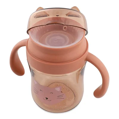 360° drinkbeker met handvatten Mrs. Cat 360° drinkbeker met handvatten Mrs. Cat
