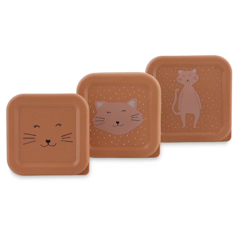 Snackbox set - 3 delig Mrs. Cat Snackbox set - 3 delig Mrs. Cat