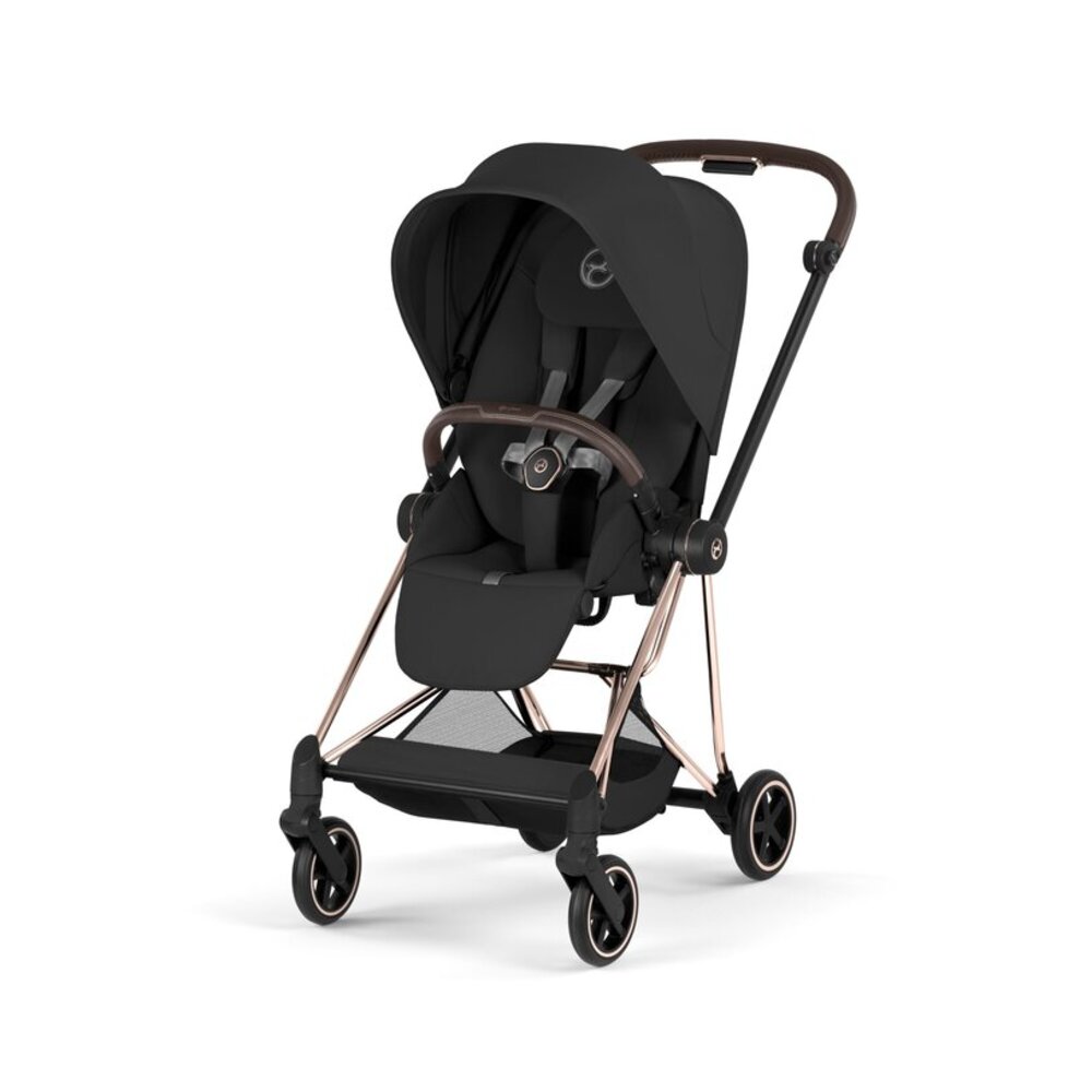 Kinderwagen MIOS Comfort and Foldable Carry Cot Rose Gold Frame Sepia black Kinderwagen MIOS Comfort and Foldable Carry Cot Rose Gold Frame Sepia black