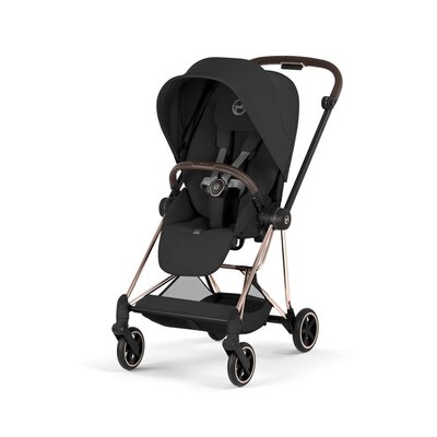 Kinderwagen MIOS Comfort and Foldable Carry Cot Rose Gold Frame Sepia black Kinderwagen MIOS Comfort and Foldable Carry Cot Rose Gold Frame Sepia black