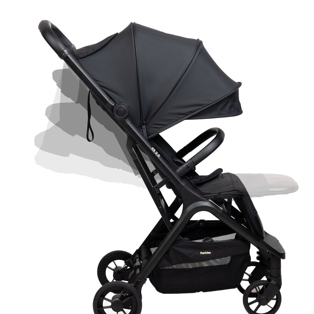 Buggy Xs 3.0 + Regenzeil + Travel Bag Pure black Buggy Xs 3.0 + Regenzeil + Travel Bag Pure black