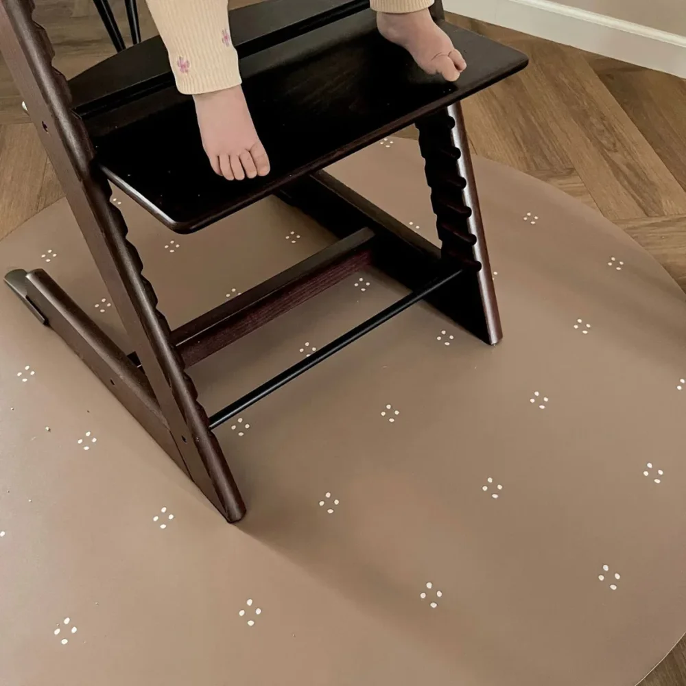 Ronde vloermat Dotted - Autumn Gold Ronde vloermat Dotted - Autumn Gold