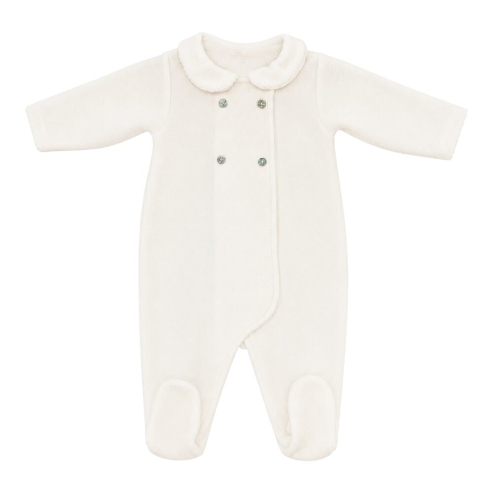 Babypakje Jamie velours Ecru