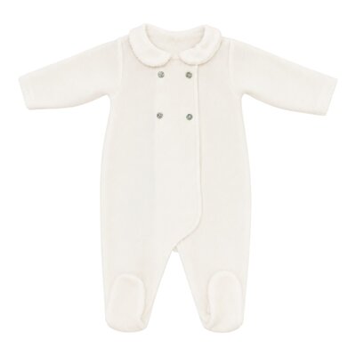 Babypakje Jamie velours Ecru