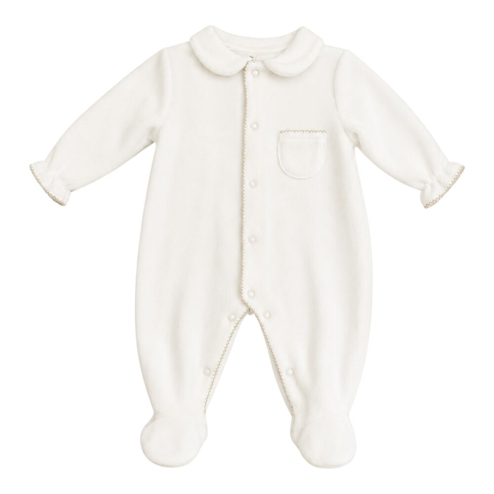 Babypakje Milan velours Wit Babypakje Milan velours Wit