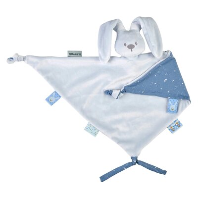 Maxi-doudou lapidou met gedrukt motief Pastel blauw