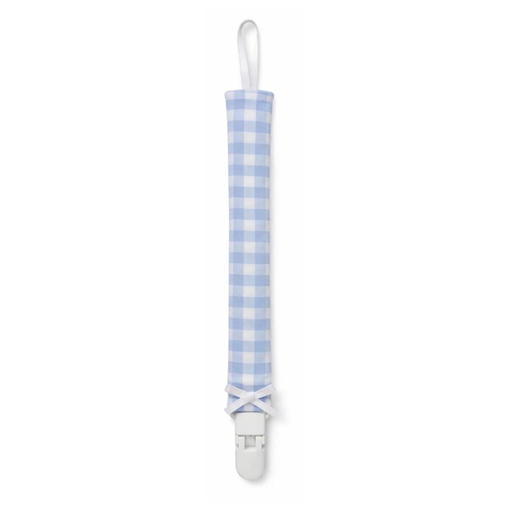Fopspeenketting vichy Blauw wit