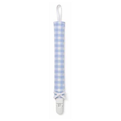 Fopspeenketting vichy Blauw wit