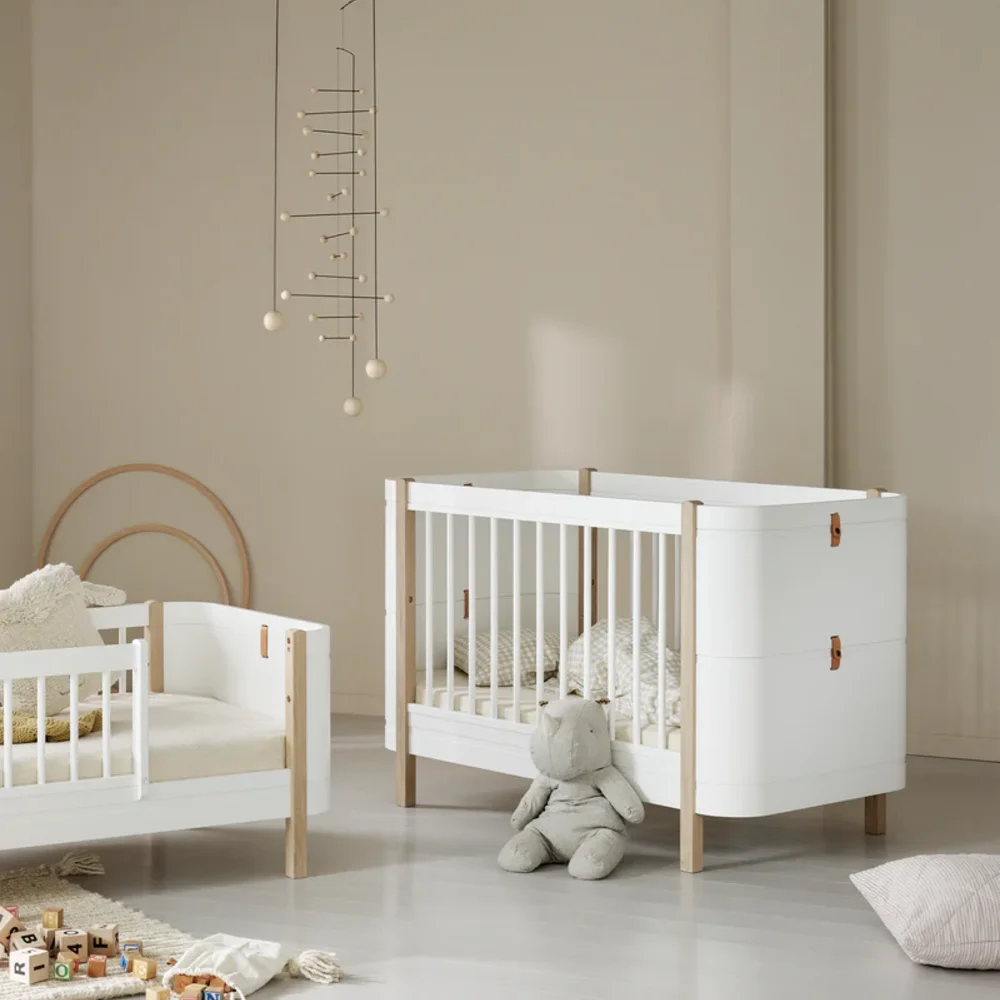Mini+ cot bed incl. junior kit, 68x122/162 cm