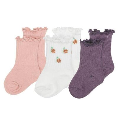 3-pack babysokjes vintage Little flowers