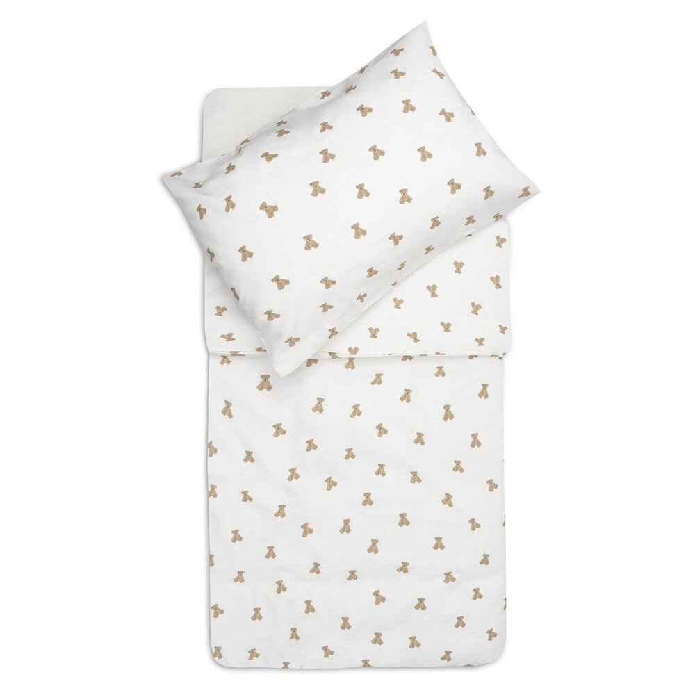 Dekbedovertrek met sloop 100x140 - Mini Teddy Bear -