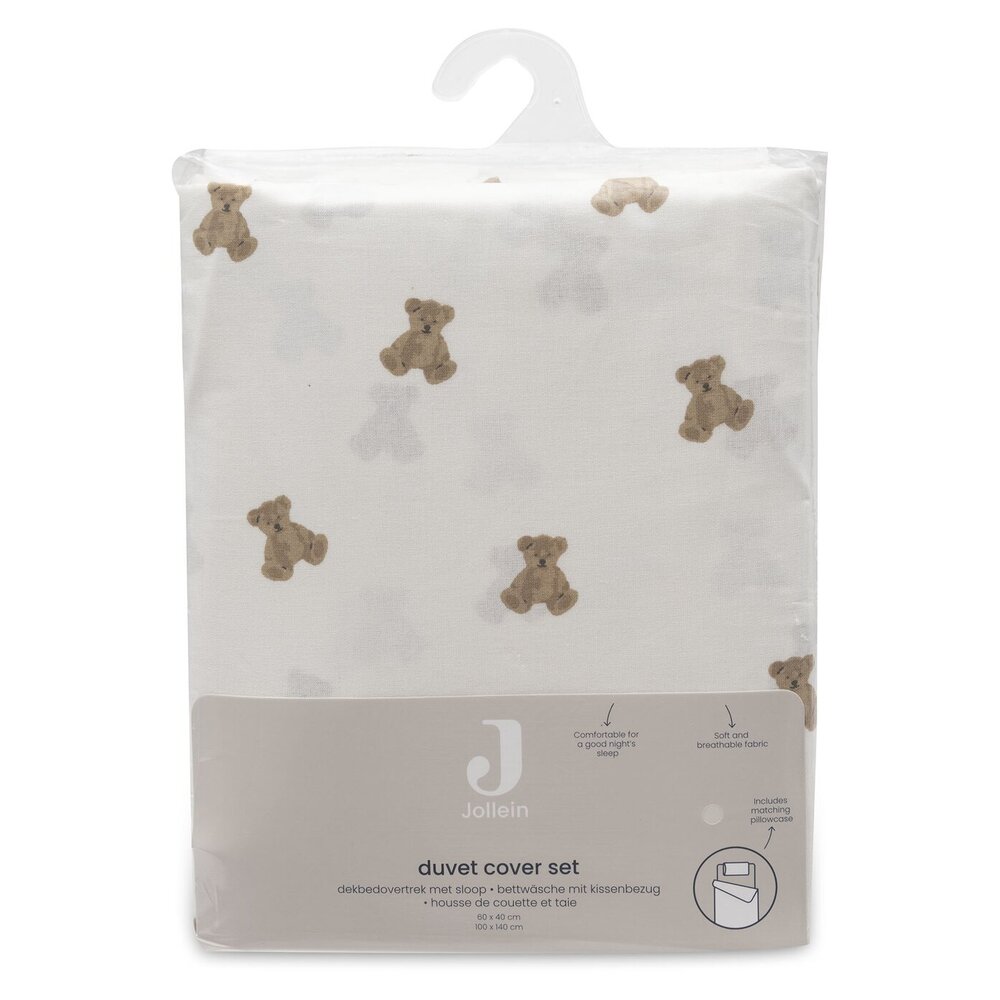 Dekbedovertrek met sloop 100x140 - Mini Teddy Bear -