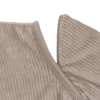 Slaapzak met afritsbare mouw Rond 90cm Rib Milky