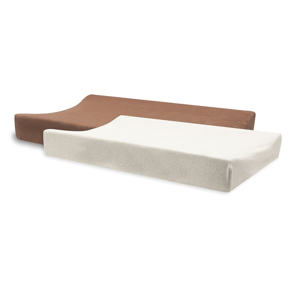 Aankleedkussenhoes Badstof 50x70cm Light Terra/Oat