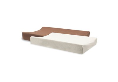 Aankleedkussenhoes Badstof 50x70cm Light Terra/Oat