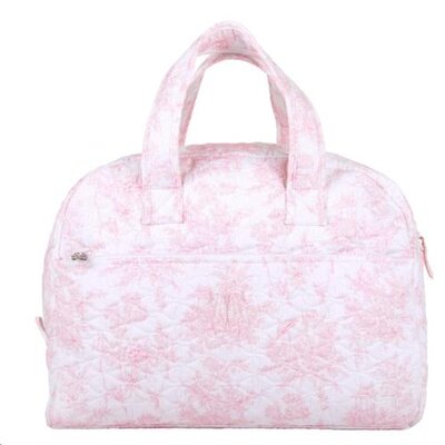 Reis-toilettas - Gewatteerd - Sweet Pink Roze geprint