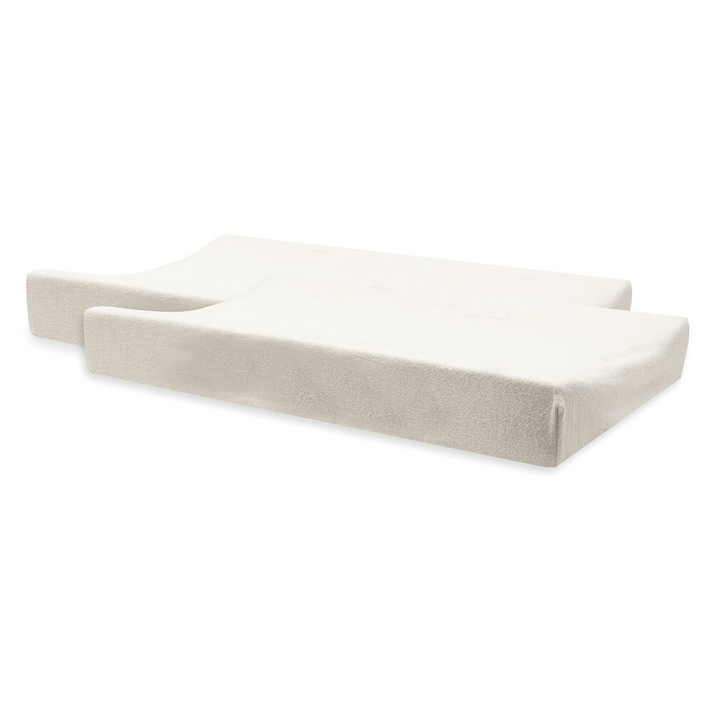 Aankleedkussenhoes Badstof 50x70cm - 2 Stuks Sand 