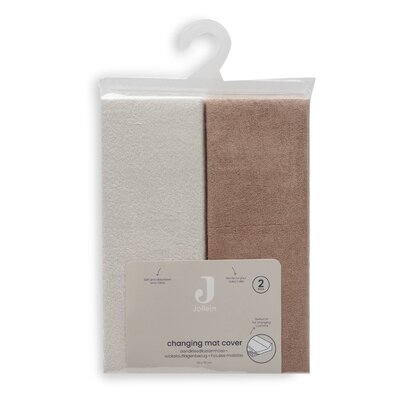 Aankleedkussenhoes Badstof 50x70cm Light Terra/Oat
