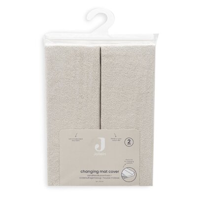 Aankleedkussenhoes Badstof 50x70cm - 2 Stuks Sand 