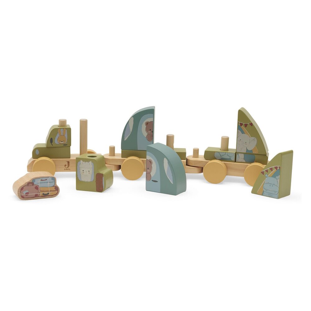 Houten Speelgoedtrein - Camping Jollies