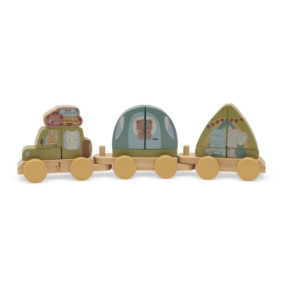 Houten Speelgoedtrein - Camping Jollies
