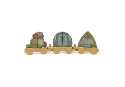 Houten Speelgoedtrein - Camping Jollies Houten Speelgoedtrein - Camping Jollies