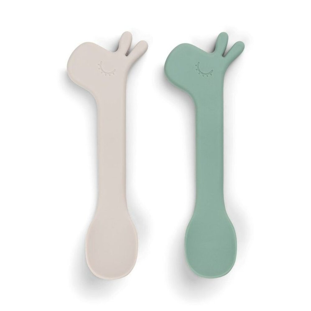 Silicone spoon 2-pack Lalee Green