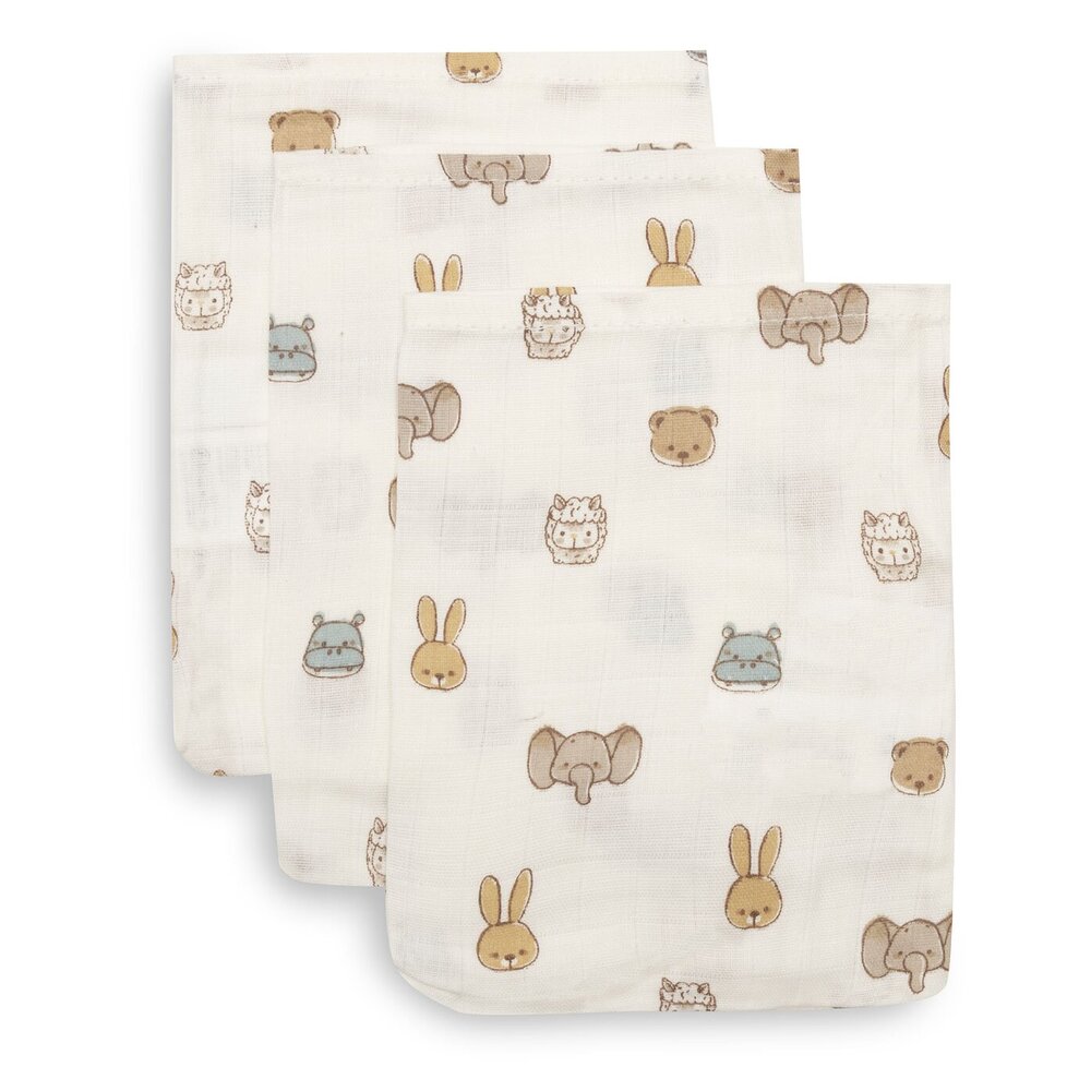 Hydrofiel Washandje 15x20cm - 3 Stuks Jollies