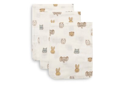 Hydrofiel Washandje 15x20cm - 3 Stuks Jollies Hydrofiel Washandje 15x20cm - 3 Stuks Jollies