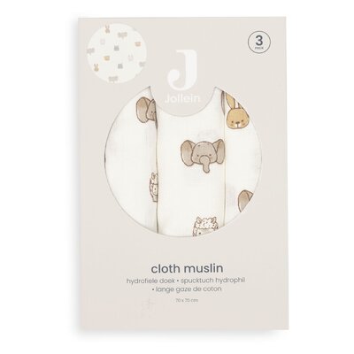 Hydrofiele Doek Small 70x70cm - 3 Stuks Jollies