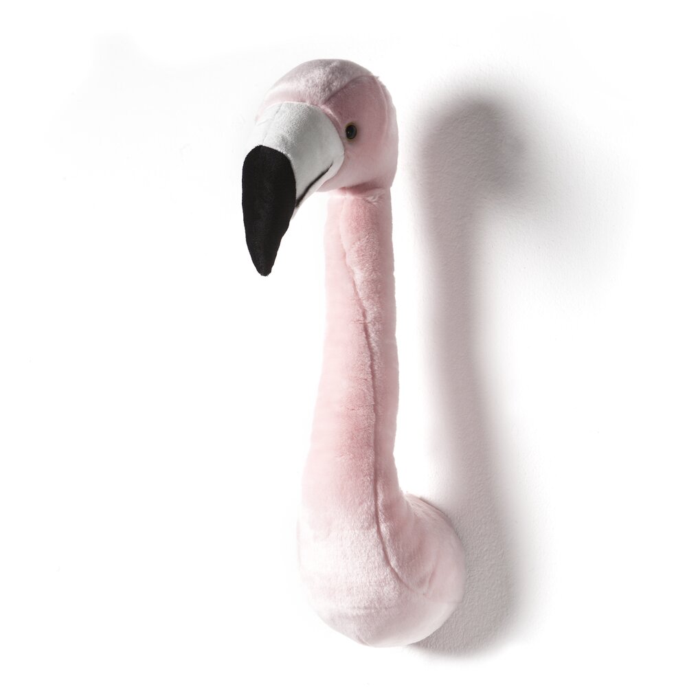 Dierenkop muurdecoratie Pink Flamingo Sophia