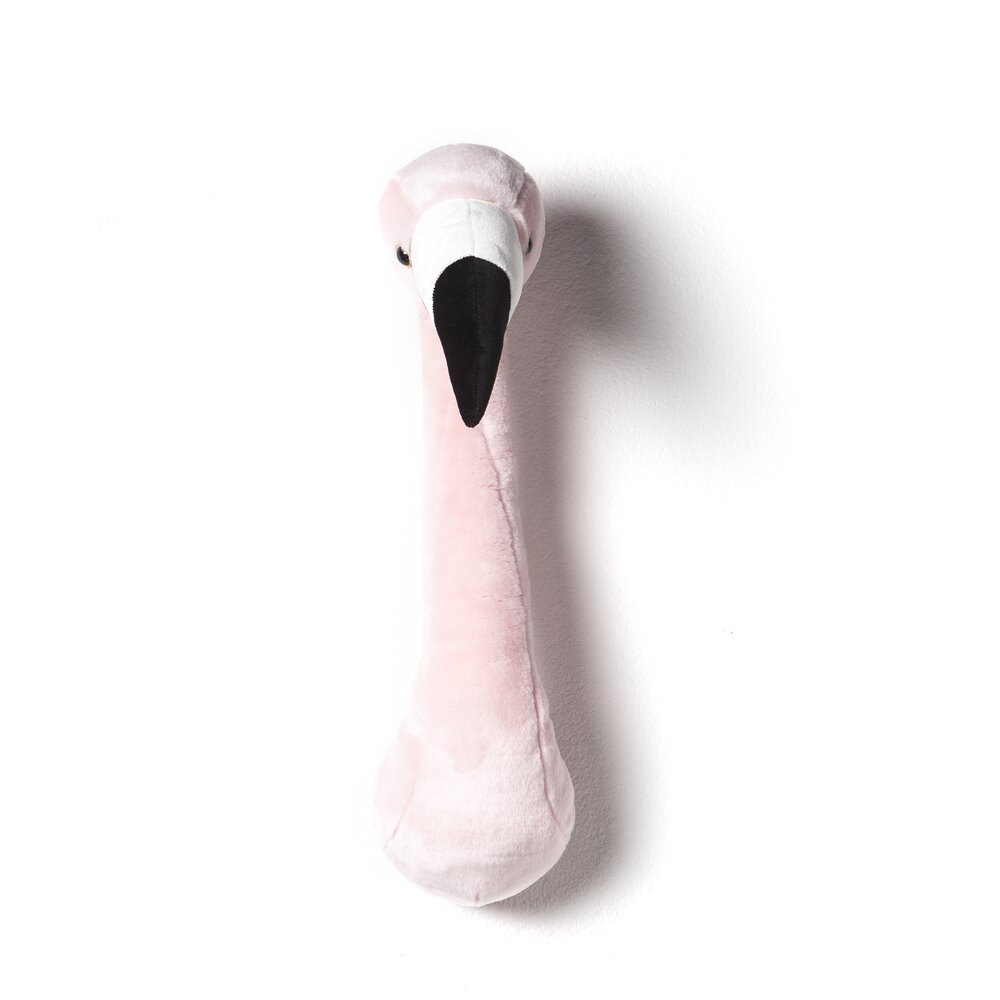 Dierenkop muurdecoratie Pink Flamingo Sophia
